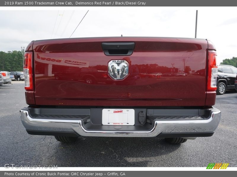 Delmonico Red Pearl / Black/Diesel Gray 2019 Ram 1500 Tradesman Crew Cab