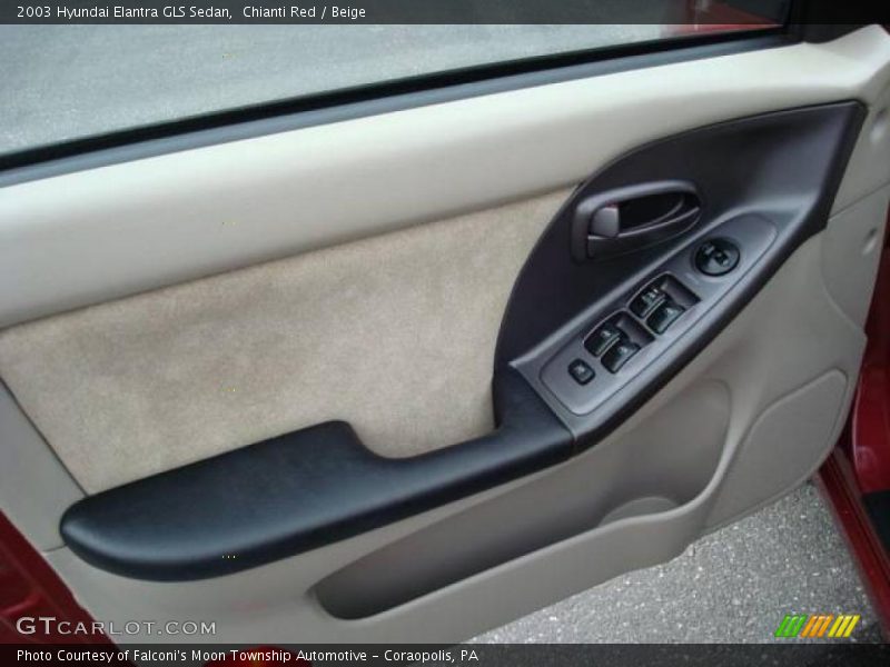 Chianti Red / Beige 2003 Hyundai Elantra GLS Sedan
