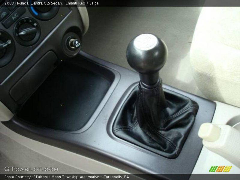 Chianti Red / Beige 2003 Hyundai Elantra GLS Sedan