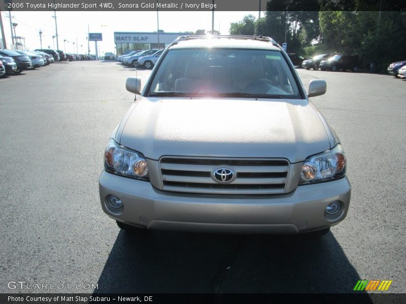 Sonora Gold Metallic / Ivory Beige 2006 Toyota Highlander Sport 4WD