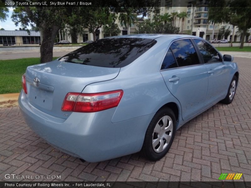 Sky Blue Pearl / Bisque 2009 Toyota Camry LE