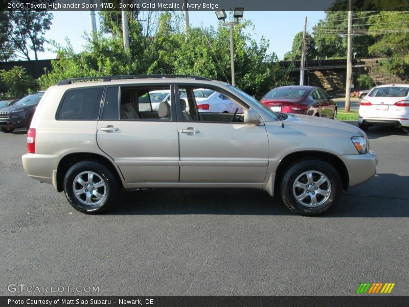 Sonora Gold Metallic / Ivory Beige 2006 Toyota Highlander Sport 4WD