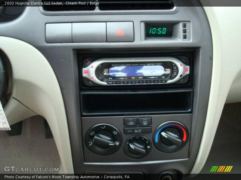 Chianti Red / Beige 2003 Hyundai Elantra GLS Sedan