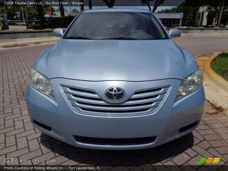 Sky Blue Pearl / Bisque 2009 Toyota Camry LE