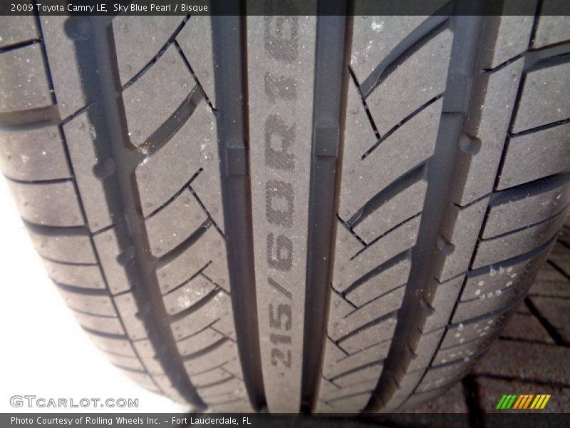 Sky Blue Pearl / Bisque 2009 Toyota Camry LE