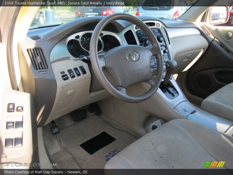 Sonora Gold Metallic / Ivory Beige 2006 Toyota Highlander Sport 4WD