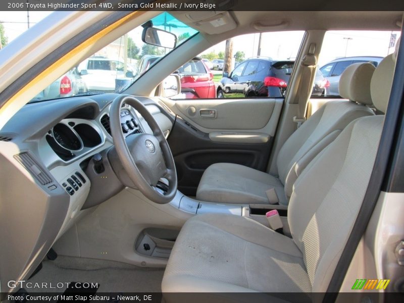 Sonora Gold Metallic / Ivory Beige 2006 Toyota Highlander Sport 4WD