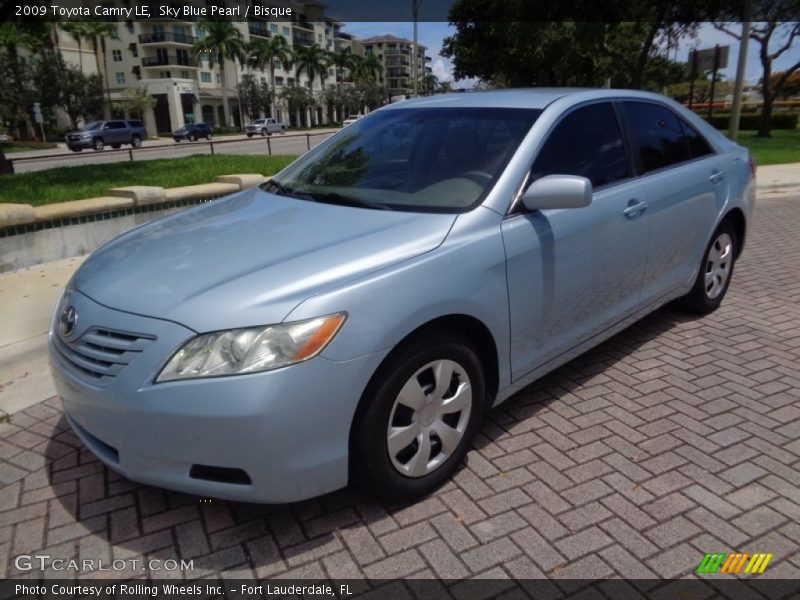 Sky Blue Pearl / Bisque 2009 Toyota Camry LE