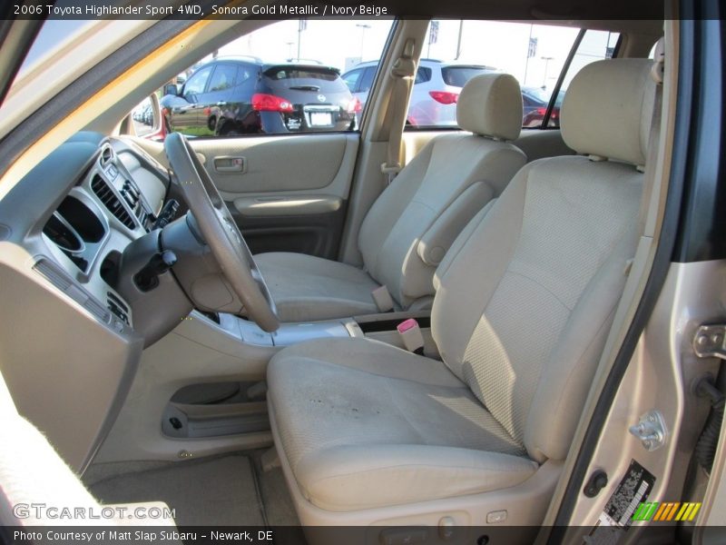 Sonora Gold Metallic / Ivory Beige 2006 Toyota Highlander Sport 4WD