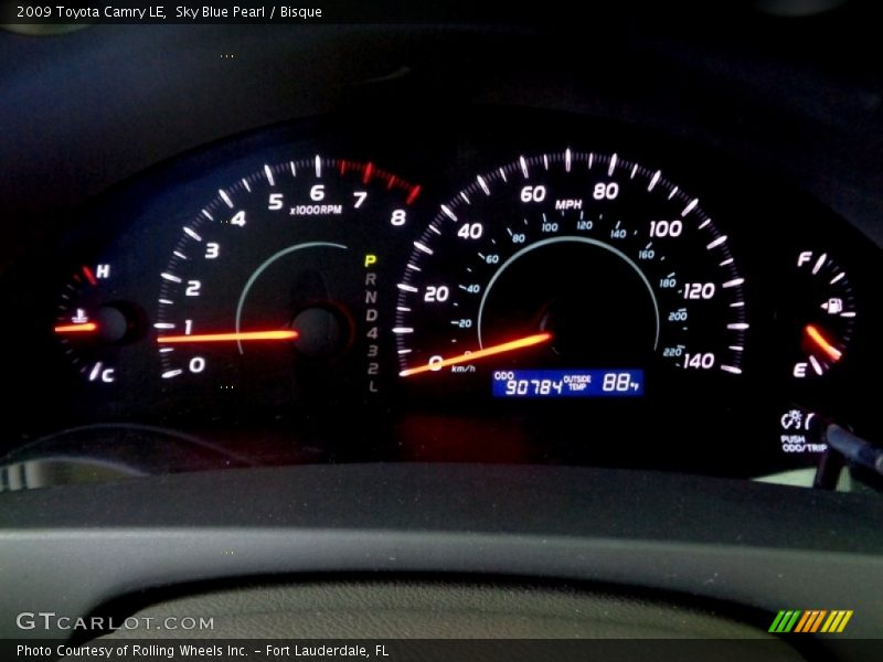 Sky Blue Pearl / Bisque 2009 Toyota Camry LE