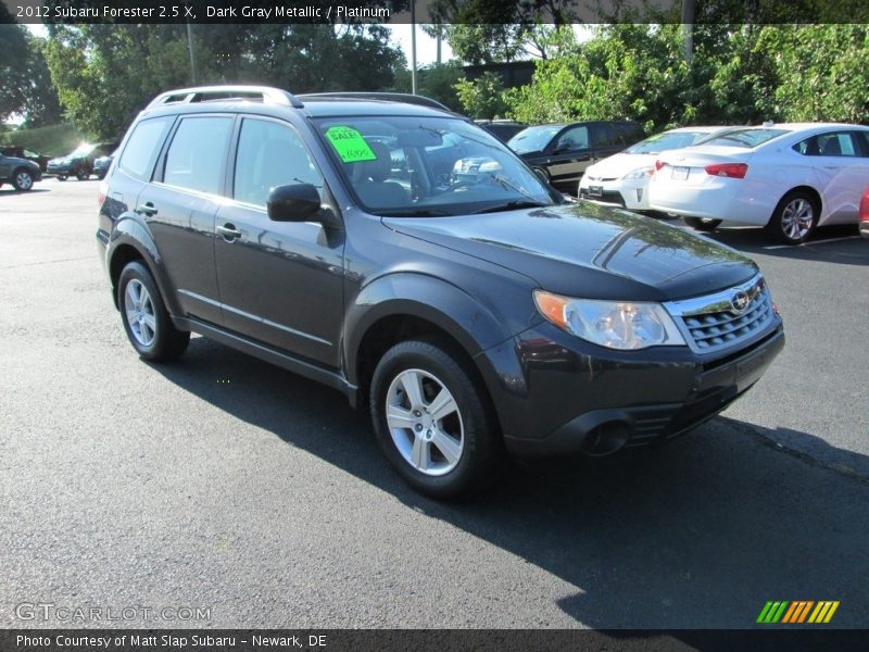 Dark Gray Metallic / Platinum 2012 Subaru Forester 2.5 X