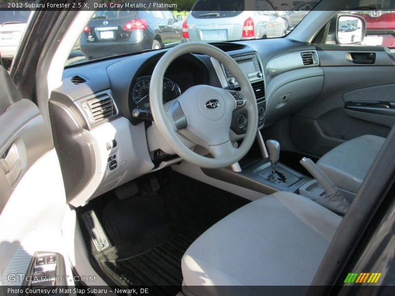 Dark Gray Metallic / Platinum 2012 Subaru Forester 2.5 X