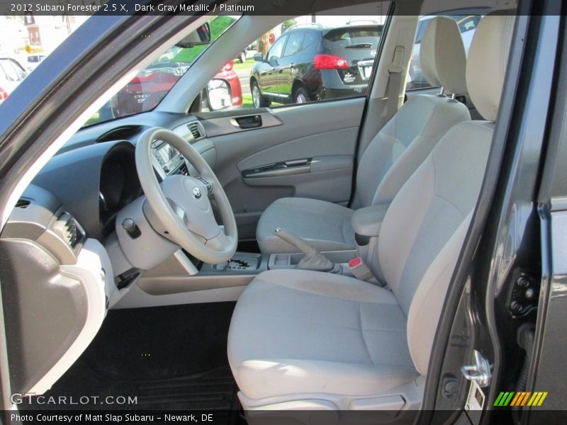 Dark Gray Metallic / Platinum 2012 Subaru Forester 2.5 X