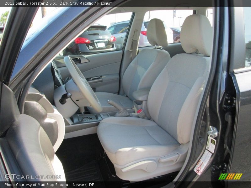 Dark Gray Metallic / Platinum 2012 Subaru Forester 2.5 X