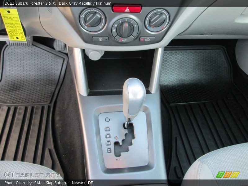 Dark Gray Metallic / Platinum 2012 Subaru Forester 2.5 X