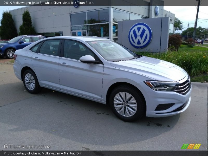 White Silver Metallic / Titan Black 2019 Volkswagen Jetta S