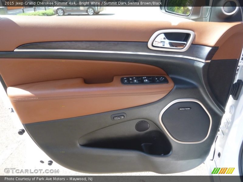 Bright White / Summit Dark Sienna Brown/Black 2015 Jeep Grand Cherokee Summit 4x4