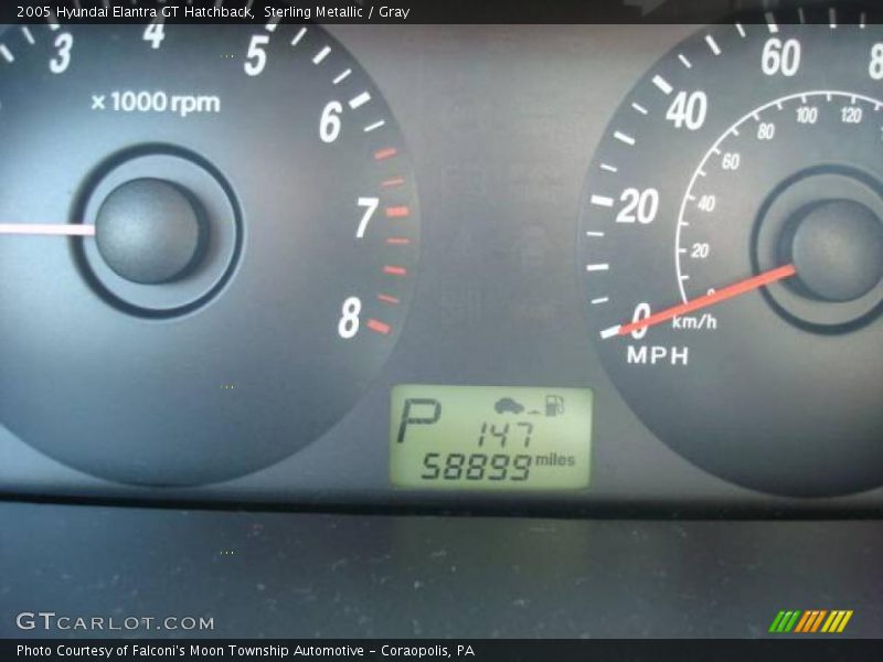 Sterling Metallic / Gray 2005 Hyundai Elantra GT Hatchback