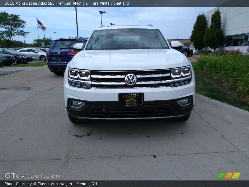 Pure White / Shetland 2018 Volkswagen Atlas SEL Premium 4Motion