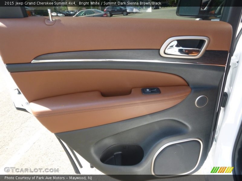Bright White / Summit Dark Sienna Brown/Black 2015 Jeep Grand Cherokee Summit 4x4