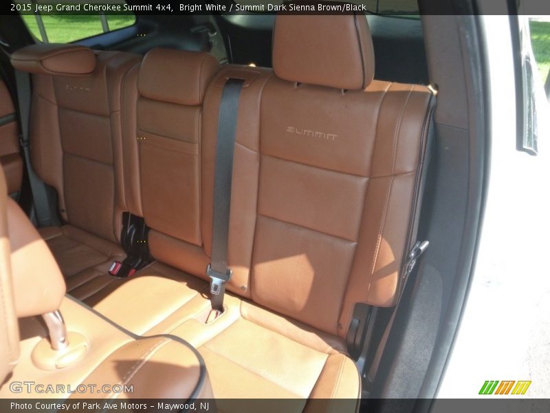 Bright White / Summit Dark Sienna Brown/Black 2015 Jeep Grand Cherokee Summit 4x4