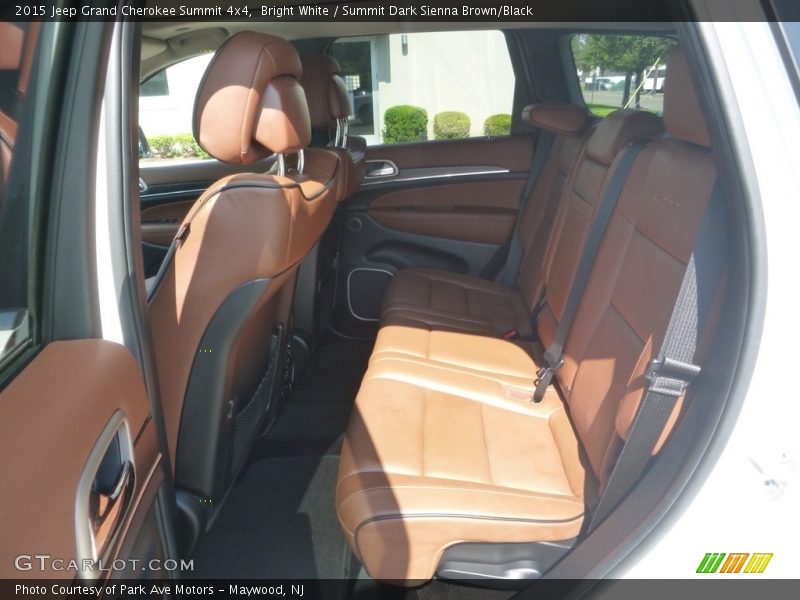 Bright White / Summit Dark Sienna Brown/Black 2015 Jeep Grand Cherokee Summit 4x4