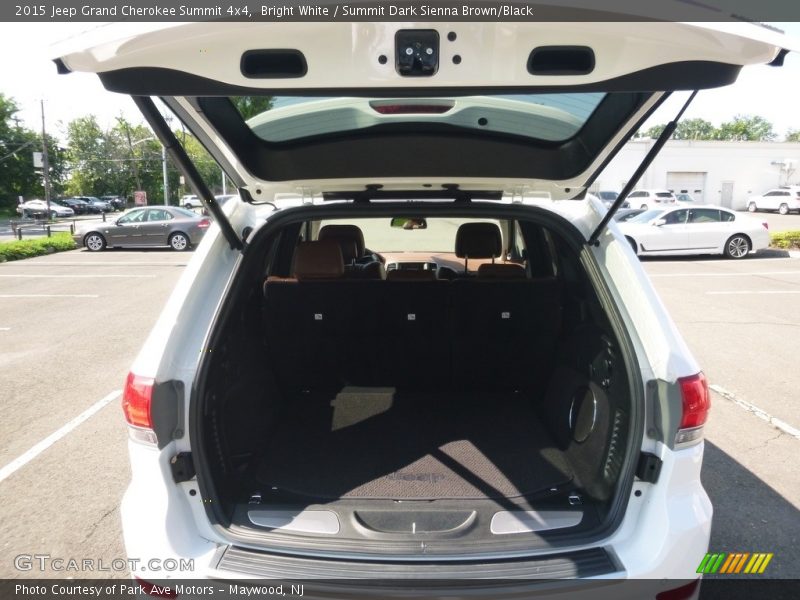Bright White / Summit Dark Sienna Brown/Black 2015 Jeep Grand Cherokee Summit 4x4