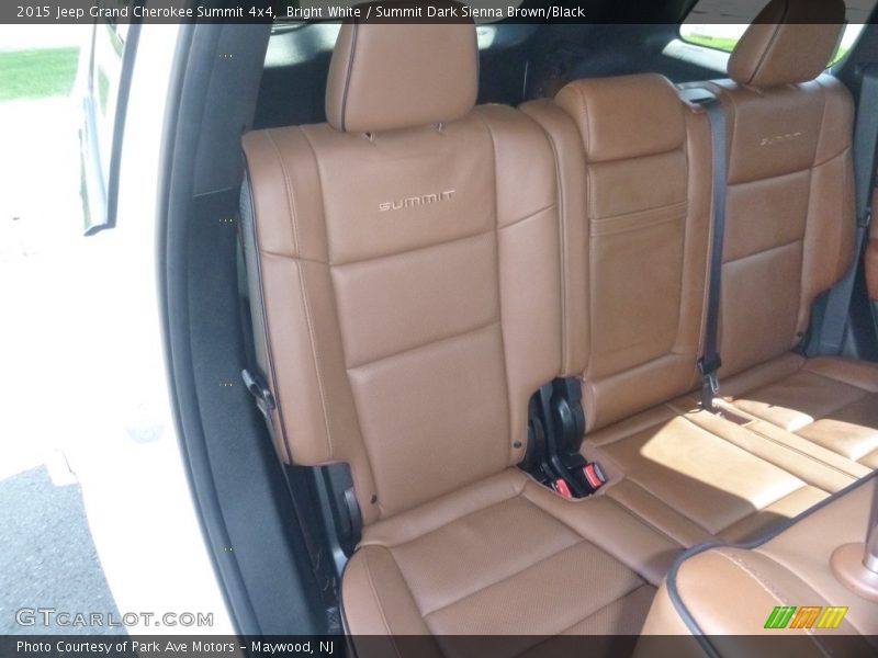 Bright White / Summit Dark Sienna Brown/Black 2015 Jeep Grand Cherokee Summit 4x4