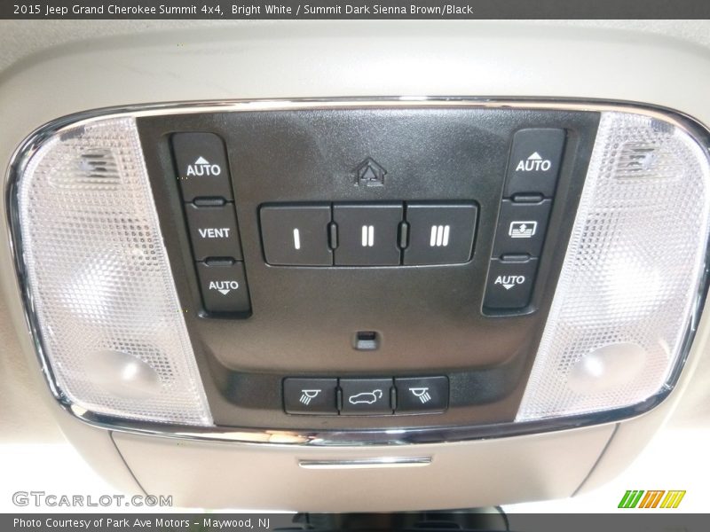 Bright White / Summit Dark Sienna Brown/Black 2015 Jeep Grand Cherokee Summit 4x4
