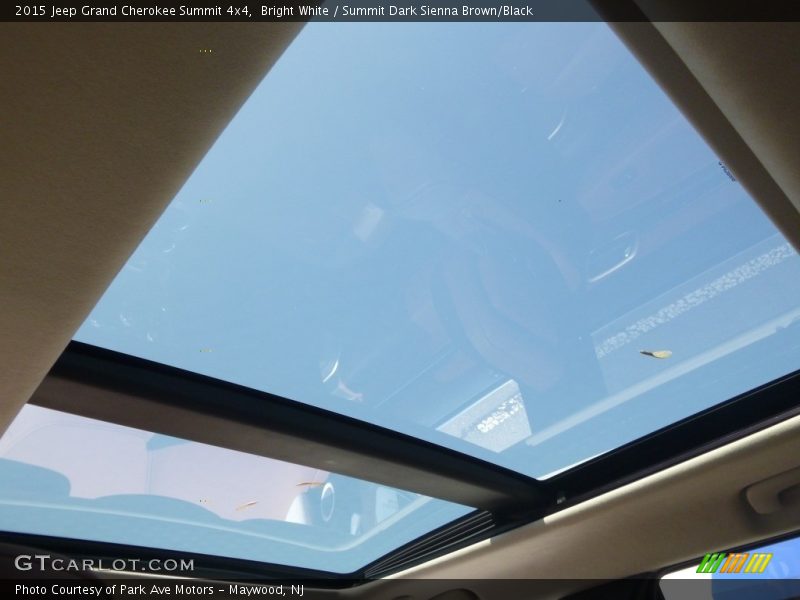 Bright White / Summit Dark Sienna Brown/Black 2015 Jeep Grand Cherokee Summit 4x4
