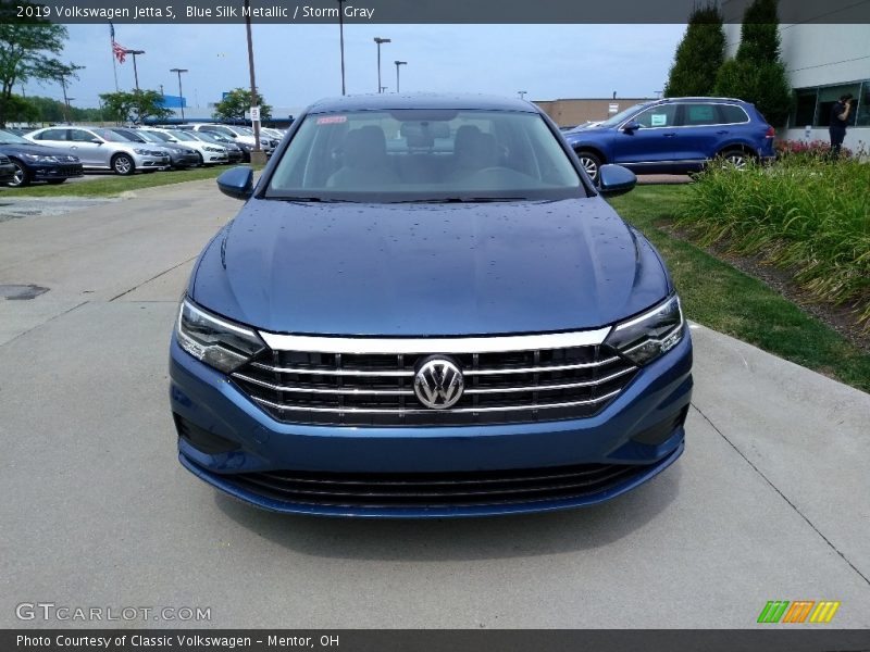 Blue Silk Metallic / Storm Gray 2019 Volkswagen Jetta S