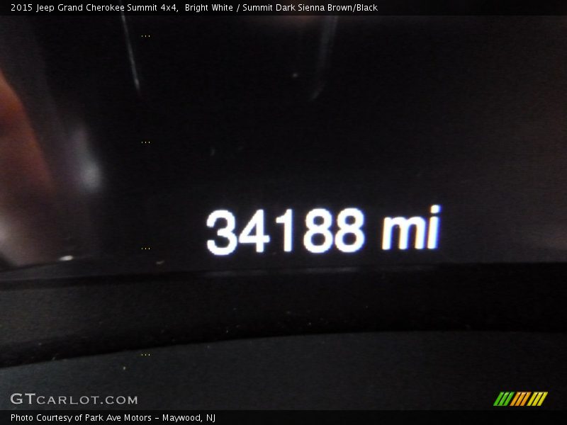 Bright White / Summit Dark Sienna Brown/Black 2015 Jeep Grand Cherokee Summit 4x4