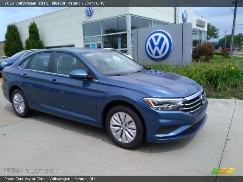 Blue Silk Metallic / Storm Gray 2019 Volkswagen Jetta S