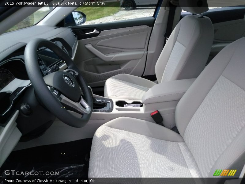 Blue Silk Metallic / Storm Gray 2019 Volkswagen Jetta S