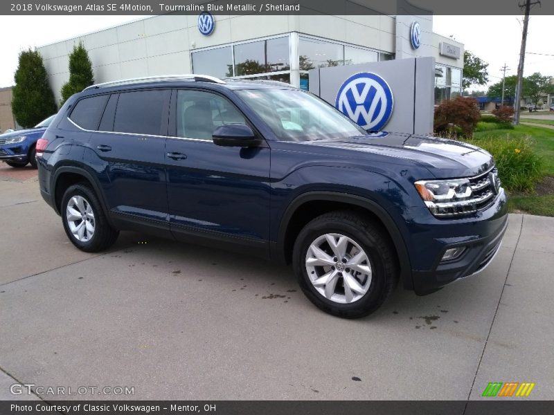 Tourmaline Blue Metallic / Shetland 2018 Volkswagen Atlas SE 4Motion