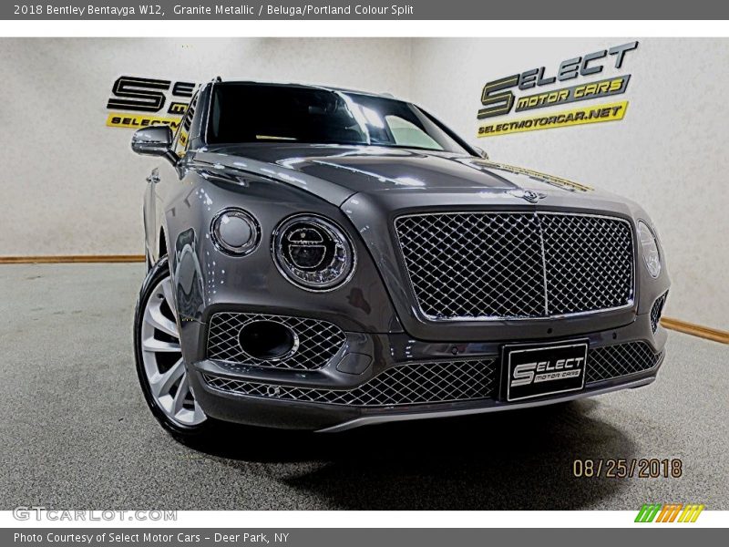 Granite Metallic / Beluga/Portland Colour Split 2018 Bentley Bentayga W12