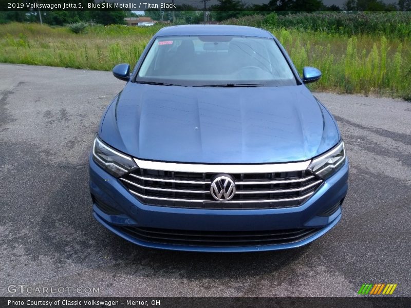 Blue Silk Metallic / Titan Black 2019 Volkswagen Jetta S