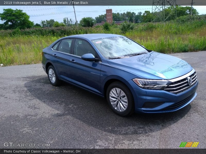 Blue Silk Metallic / Titan Black 2019 Volkswagen Jetta S