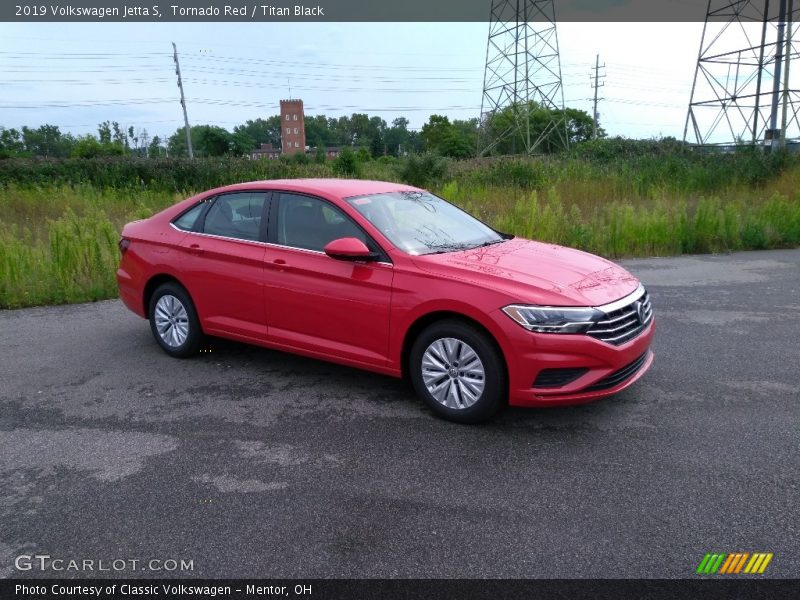 Tornado Red / Titan Black 2019 Volkswagen Jetta S