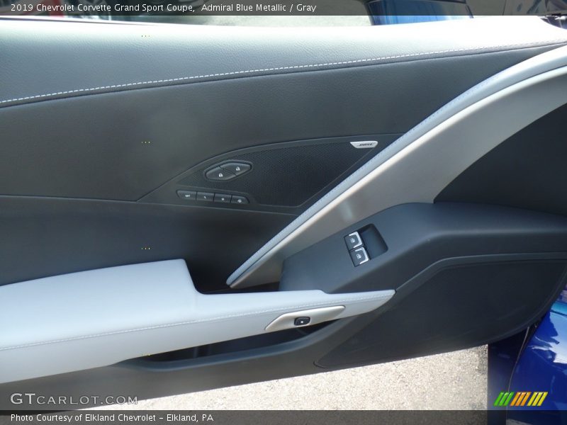 Admiral Blue Metallic / Gray 2019 Chevrolet Corvette Grand Sport Coupe