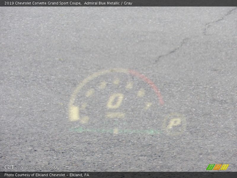 Admiral Blue Metallic / Gray 2019 Chevrolet Corvette Grand Sport Coupe
