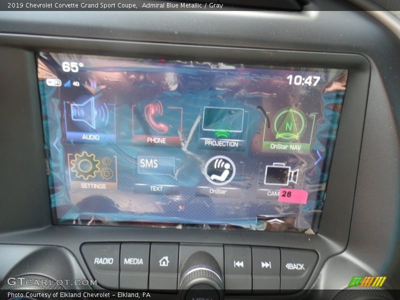 Admiral Blue Metallic / Gray 2019 Chevrolet Corvette Grand Sport Coupe