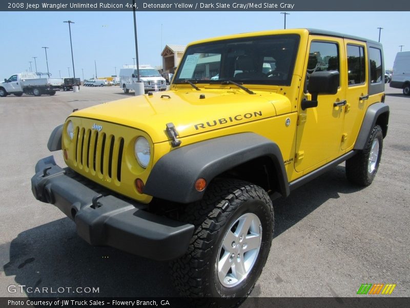 Detonator Yellow / Dark Slate Gray/Med Slate Gray 2008 Jeep Wrangler Unlimited Rubicon 4x4
