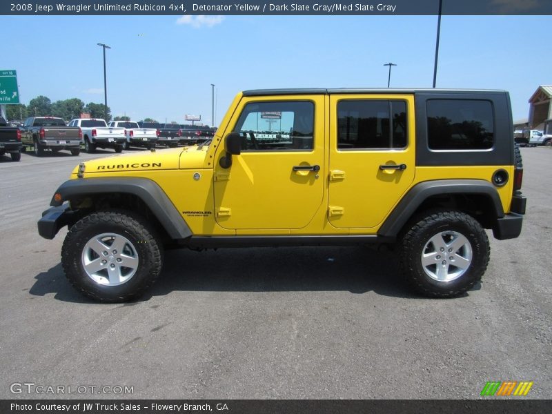 Detonator Yellow / Dark Slate Gray/Med Slate Gray 2008 Jeep Wrangler Unlimited Rubicon 4x4