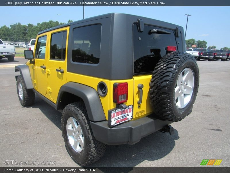 Detonator Yellow / Dark Slate Gray/Med Slate Gray 2008 Jeep Wrangler Unlimited Rubicon 4x4