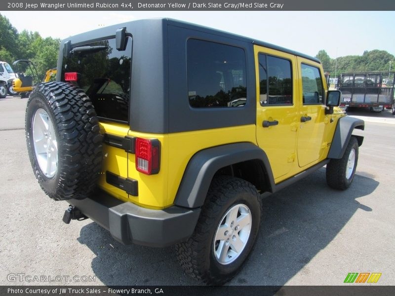 Detonator Yellow / Dark Slate Gray/Med Slate Gray 2008 Jeep Wrangler Unlimited Rubicon 4x4