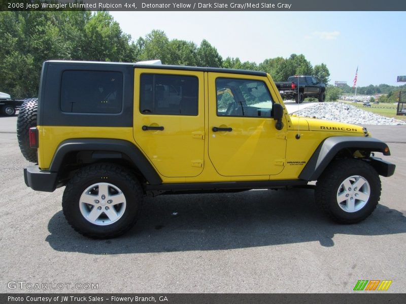 Detonator Yellow / Dark Slate Gray/Med Slate Gray 2008 Jeep Wrangler Unlimited Rubicon 4x4