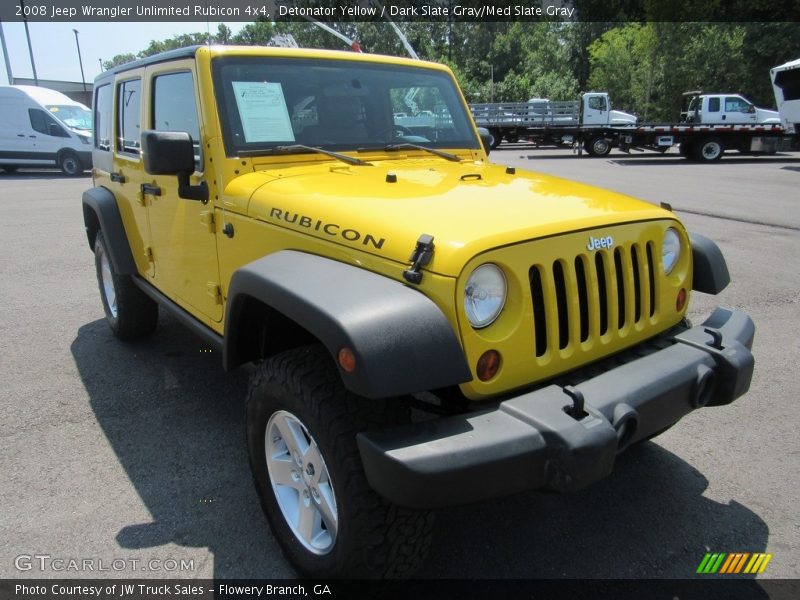 Detonator Yellow / Dark Slate Gray/Med Slate Gray 2008 Jeep Wrangler Unlimited Rubicon 4x4