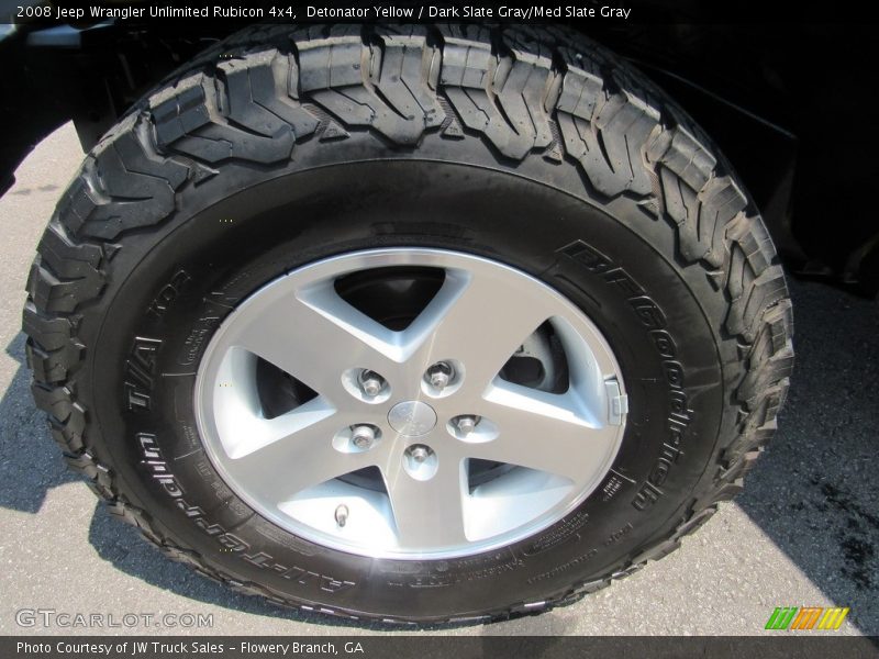 Detonator Yellow / Dark Slate Gray/Med Slate Gray 2008 Jeep Wrangler Unlimited Rubicon 4x4