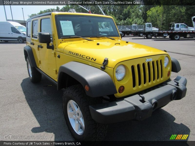 Detonator Yellow / Dark Slate Gray/Med Slate Gray 2008 Jeep Wrangler Unlimited Rubicon 4x4